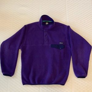 GUC Mens small Purple Patagonia polyester pullover